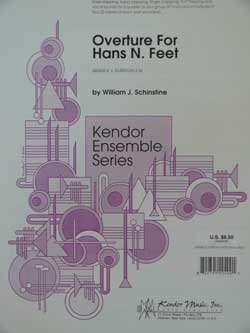 画像1: ボディパーカッション４重奏楽譜　オーバーチャー・フォー・ハンズンフィート（Overture　for　Hans　N.Feet）　作曲／W.J,シンスタイン