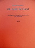 サックス４重奏楽譜　Oh,Lady　Be　Good　作曲／G,ガーシュイン　編曲／マーシャル（Marshall）