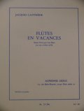 フルート４重奏楽譜　ヴァカンスのフルート（４番はad.lib）　作曲/カステレード