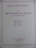 サックス教材　6つの練習曲 （6 Pieces　Musicales　ｄEtudes）　作曲/ガロワ・モンブラン（Gallois　Montbrun.R)