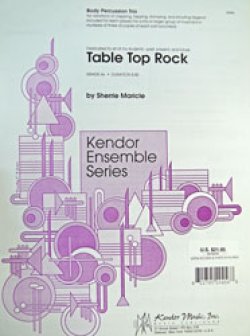 画像1: ボディパーカッション３重奏楽譜　テーブル・トップ・ロック　作曲／S,Maricle