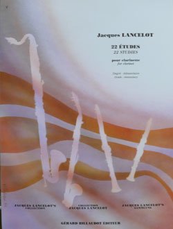 画像1: クラリネット教本　２２のやさしい練習曲（続・２０のやさしい練習曲）（22　Etudes）　作曲/ランスロ，Ｊ．（Lancelot、J.)