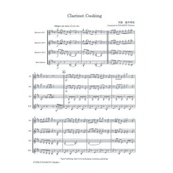 画像1: クラリネット4重奏楽譜　クラリネット・クッキング 　作曲／船本 孝宏（2009年新譜）