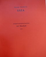 サックス４重奏楽譜　LIZA（ライザ）　作曲／G,ガーシュイン　編曲／マーシャル（Marshall）