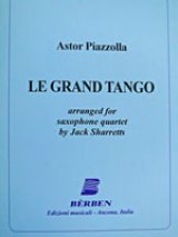 画像: サックス４重奏楽譜　グランタンゴ（Le　Grand Tango）　作曲／ピアソラ　編曲／J.Sharretts