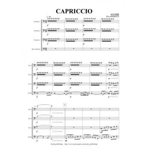 画像: トロンボーン４重奏楽譜　CAPRICCIO 　作曲：成本理香