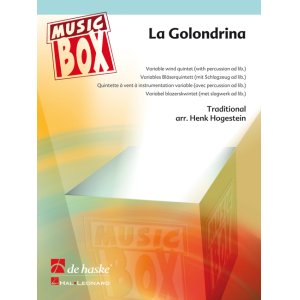 画像: フレキシブルアンサンブル五重奏楽譜　La Golondrina（ツバメ）　編曲／Hogestein, Henk