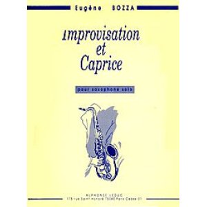 画像: アルトサックスソロ楽譜　即興と奇想（Improvisation　et　Caprice)　作曲／ボザ（Bozza,E.)