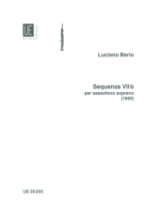 画像: ソプラノサックスソロ楽譜　セクエンツァ７B（Sequenza　VIIｂ）　作曲／ベリオ（Berio,L)【2023年6月改定】