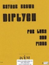 画像: チューバソロ楽譜　テューバとピアノのためのディップティック　作曲／ライナー　ブラウン