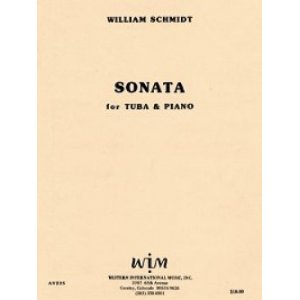 画像: チューバソロ楽譜　テューバとピアノのためのソナタ　作曲／ウィリアム　シュミット