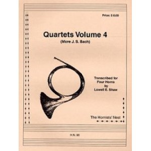 画像: ホルン４重奏楽譜　ホルン四重奏のための四重奏曲集　Vol 4　作曲／ロウェル・ショー【2012年11月取扱開始】