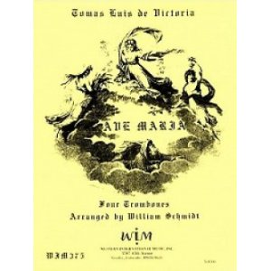 画像: トロンボーン４重奏楽譜　4本のトロンボーンのためのアヴェ マリア　作曲／トマス ルイス デ ビクトリア　【2012年11月取扱開始】