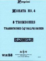 画像: トロンボーン３重奏楽譜　3本のトロンボーンのためのソナタ第四番　作曲／ジョバンニ　ペルゴレージ　【2012年11月取扱開始】