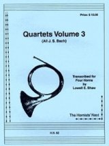 画像: ホルン４重奏楽譜　ホルン四重奏のための四重奏曲集　Vol 3　作曲／ロウェル・ショー【2012年11月取扱開始】