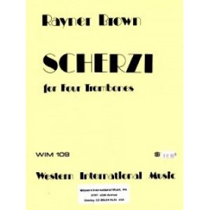 画像: トロンボーン４重奏楽譜　4本のトロンボーンのためのスケルージ　作曲／ライナー　ブラウン　【2012年11月取扱開始】