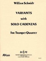 画像: トランペット４重奏楽譜　4本のトランペットのためのカデンツを伴うヴァリアンツ　作曲／ウィリアム・シュミット　【2012年12月取扱開始】