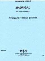 画像: トランペット３重奏楽譜　3本のトランペットのためのマドリガーレ　作曲／ハインリヒ　イザーク　【2012年12月取扱開始】
