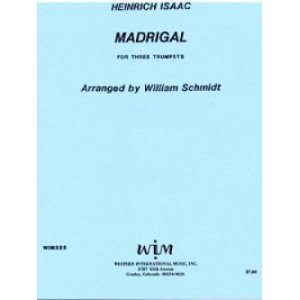 画像: トランペット３重奏楽譜　3本のトランペットのためのマドリガーレ　作曲／ハインリヒ　イザーク　【2012年12月取扱開始】
