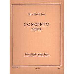 画像: アルトサックス＆ピアノ楽譜 　協奏曲（Concerto）　作曲／デュボア（Dubois,P.M..)