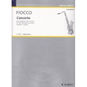 画像: テナーサックス＆ピアノ楽譜 　協奏曲（Concerto）　作曲／フィオッコ（Fiocco,J-H..)【2015年1月4日再入荷】