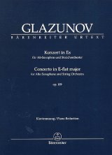 画像: アルトサックス＆ピアノ楽譜　協奏曲変ホ短調　作品109 （Konzert　in　Es　Op,109）　作曲／グラズノフ（Glazounov,A.)