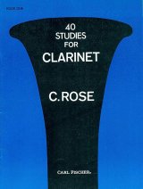 画像: クラリネット教材　４０の練習曲：I（40Studies：I）　作曲/ローズ，Ｃ．（Rose,C.)