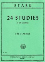 画像: クラリネット教材　すべての調性による２４の練習曲（24　Studies　All　Tonalities）　作曲/スターク（Stark,R.)