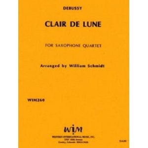画像: サックス４重奏楽譜　サキソフォン四重奏のための月の光　　作曲／クロード　ドビュッシー【2012年12月取扱開始】