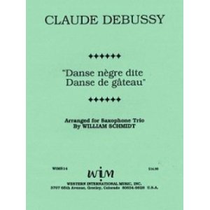画像: サックス３重奏楽譜　サキソフォン三重奏のためのお菓子の踊りと呼ばれる黒人の踊り　作曲／クロード　ドビュッシー【2012年12月取扱開始】