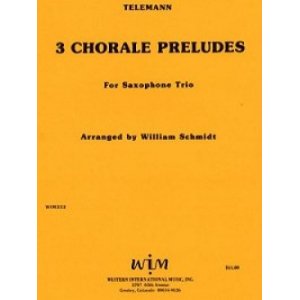 画像: サックス３重奏楽譜　サキソフォン三重奏のための3つのコラール プレリュード　作曲／ゲオルグ　フィリップ　テレマン【2012年12月取扱開始】