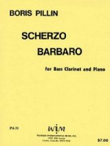 画像: バスクラリネットソロ楽譜　バスクラリネットとピアノのためのスケルツォ　バルバロ　作曲／ボリス　ピリン【2012年12月取扱開始】