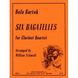 画像: クラリネット４重奏楽譜　クラリネット四重奏のための6つのバガテル　 作曲／ベラ　バルトーク【2012年12月取扱開始】