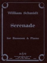 画像: ファゴットソロ楽譜　バスーンとピアノのためのセレナーデ　作曲／ウィリアム　シュミット【2013年1月取扱開始】
