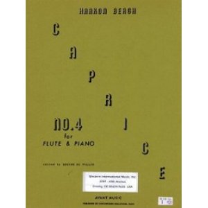 画像: フルートソロ楽譜　フルートとピアノのためのカプリス第四番　作曲／ホーコン　ベルグ【2013年1月取扱開始】