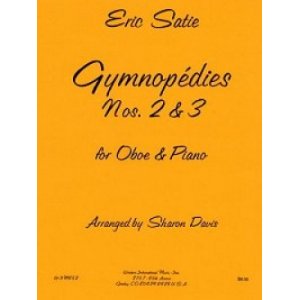 画像: オーボエソロ楽譜　オーボエとピアノのための3つのジムノペディより第二番・第三番　作曲／エリック　サティ【2013年1月取扱開始】
