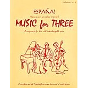 画像: ミックス３重奏楽譜　Music for Three - Collection No. 8: España! - Música con un sabor español