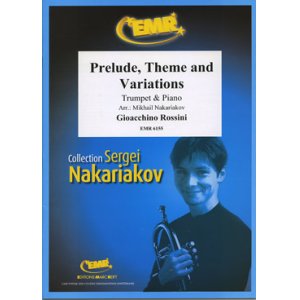 画像: トランペットソロ楽譜　前奏曲、主題と変奏曲（Prelude, Theme and Variations）　作曲／ロッシーニ　校訂（編曲）／S.ナカリャコフ