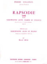 画像: アルトサックス＆ピアノ楽譜　狂詩曲（Rhapsodie　Op.92）　作曲／ヴェロンヌ（Vellones,P.【2023年5月改定】