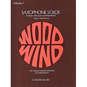 画像: テナーサックス＆ピアノ楽譜　サクソフォーン独奏曲集　第1巻　【Saxophone　Solos　Vol,1（T-sax)】　編曲（監修）／Harvey