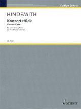 画像: サックス2重奏楽譜　演奏会用小品（Ｋｏｎｚｅｒｔｓｔｕｃｋｅ）　作曲／ヒンデミット（Ｈｉｎｄｅｍｉｔｈ，Ｐ．）【2024年1月価格改定】