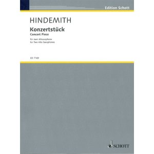 画像: サックス2重奏楽譜　演奏会用小品（Ｋｏｎｚｅｒｔｓｔｕｃｋｅ）　作曲／ヒンデミット（Ｈｉｎｄｅｍｉｔｈ，Ｐ．）【2024年5月価格改定】