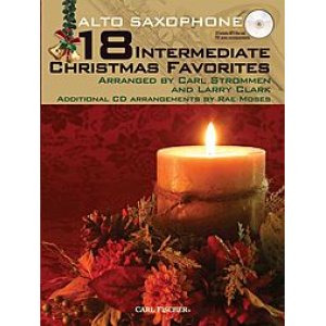 画像: アルトサックス＆ピアノ楽譜　18の中世のクリスマス曲集【18　Intermediate　Christmas　Favorites】　編曲（監修）／Strommen／Clark