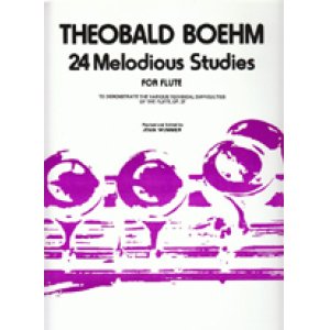 画像: フルート教材　24の旋律的練習曲　作品37(24  Melodious Op37)　作曲/ベーム.テオバルト(Boehm, Theobald)【2024年2月改定】