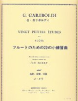 画像: フルート教材　20の小練習曲 作品132(20 Petites Etudes)　作曲/ガリボルディ,ジュゼッペ(Gariboldi, Giuseppe.)≪日本語版、日本語訳つき≫　定番教本！！