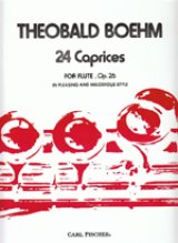 画像: フルート教材　24のカプリス（奇想練習曲）　作品26 (24 Caprices,Op.26)　作曲/ベーム.テオバルト(Boehm, Theobald) 　編曲/Wummer