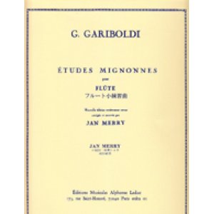 画像: フルート教材　小練習曲 作品131(Etudes Mignonnes)　作曲/ガリボルディ,ジュゼッペ(Gariboldi, Giuseppe.)　編曲/Merry≪日本語版、日本語訳つき≫