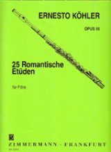 画像: フルート教材　25のロマンティックな練習曲 作品66(25 Romantische Etuden Op.66)　作曲/ケーラー.エルネスト(Kohler, Ernesto)