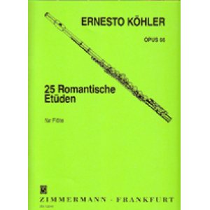 画像: フルート教材　25のロマンティックな練習曲 作品66(25 Romantische Etuden Op.66)　作曲/ケーラー.エルネスト(Kohler, Ernesto)