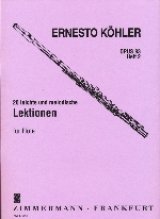 画像: フルート教材　20のやさしい旋律的レッスン 作品93 第2巻(Leichte und Melodische Lektionen Op.93：II)　作曲/ケーラー.エルネスト(Kohler, Ernesto)